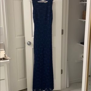 Calvin Klein formal dress! Navy with sequin detail